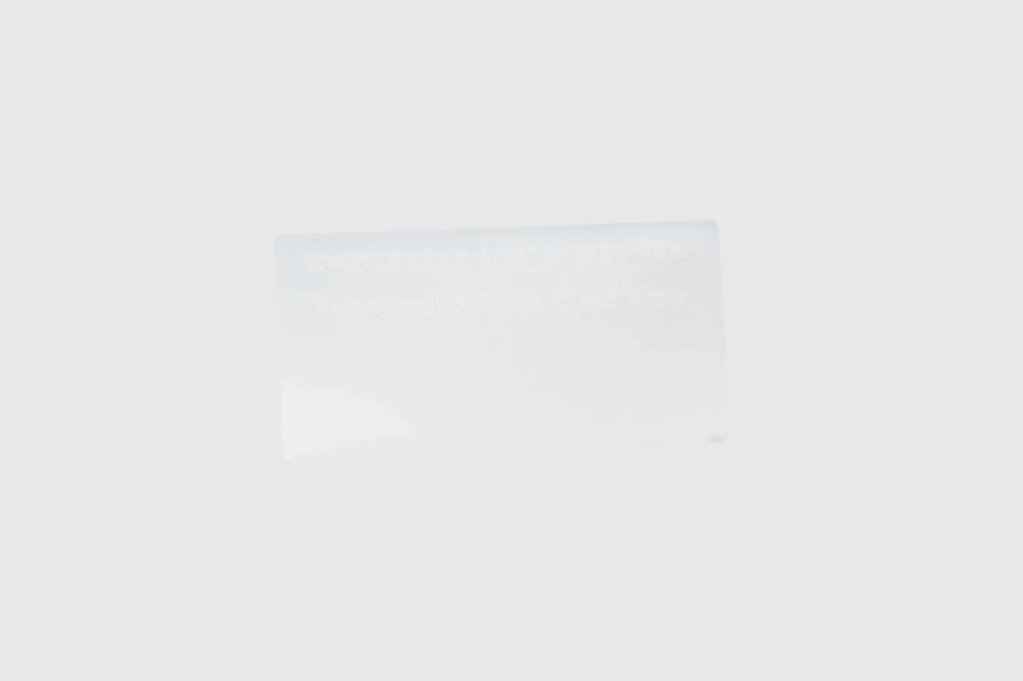 10mm Frosted White Acrylic Sheet - Plastic Film
