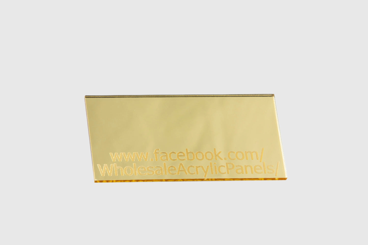Champagne Mirror Acrylic Sheet Full sheet: 2440mm x 1220mm x 3mm Light Gold Mirror