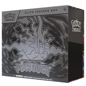 Pokémon TCG Mega Evolutions - Pitch Black Elite Trainer Box (ETB) WITH an Acrylic Case