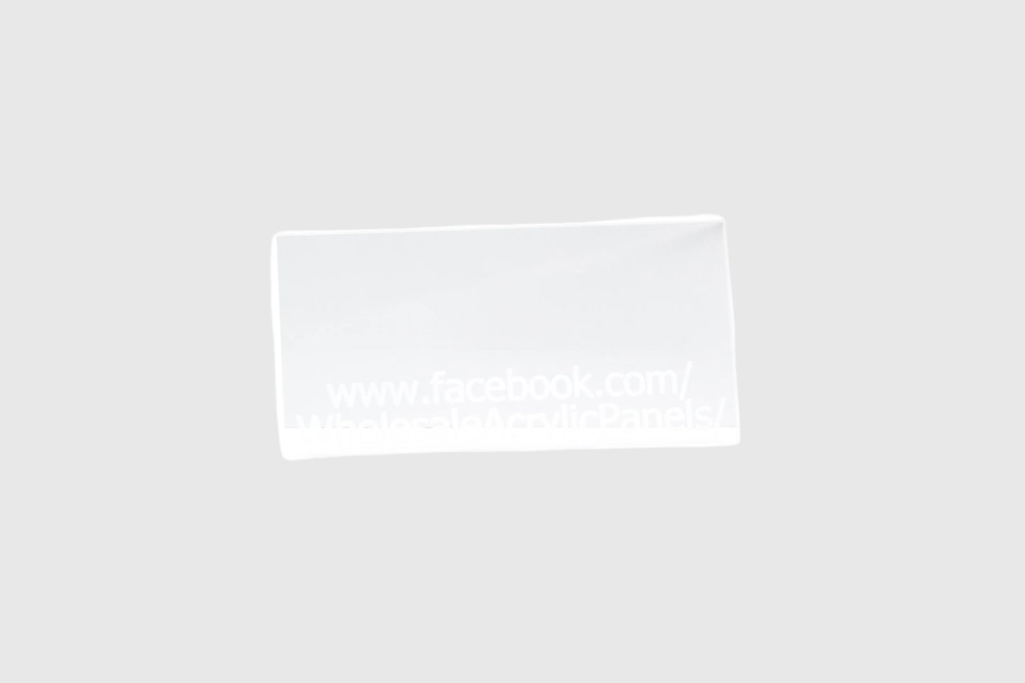 6mm Clear Acrylic Sheet - Plastic Film