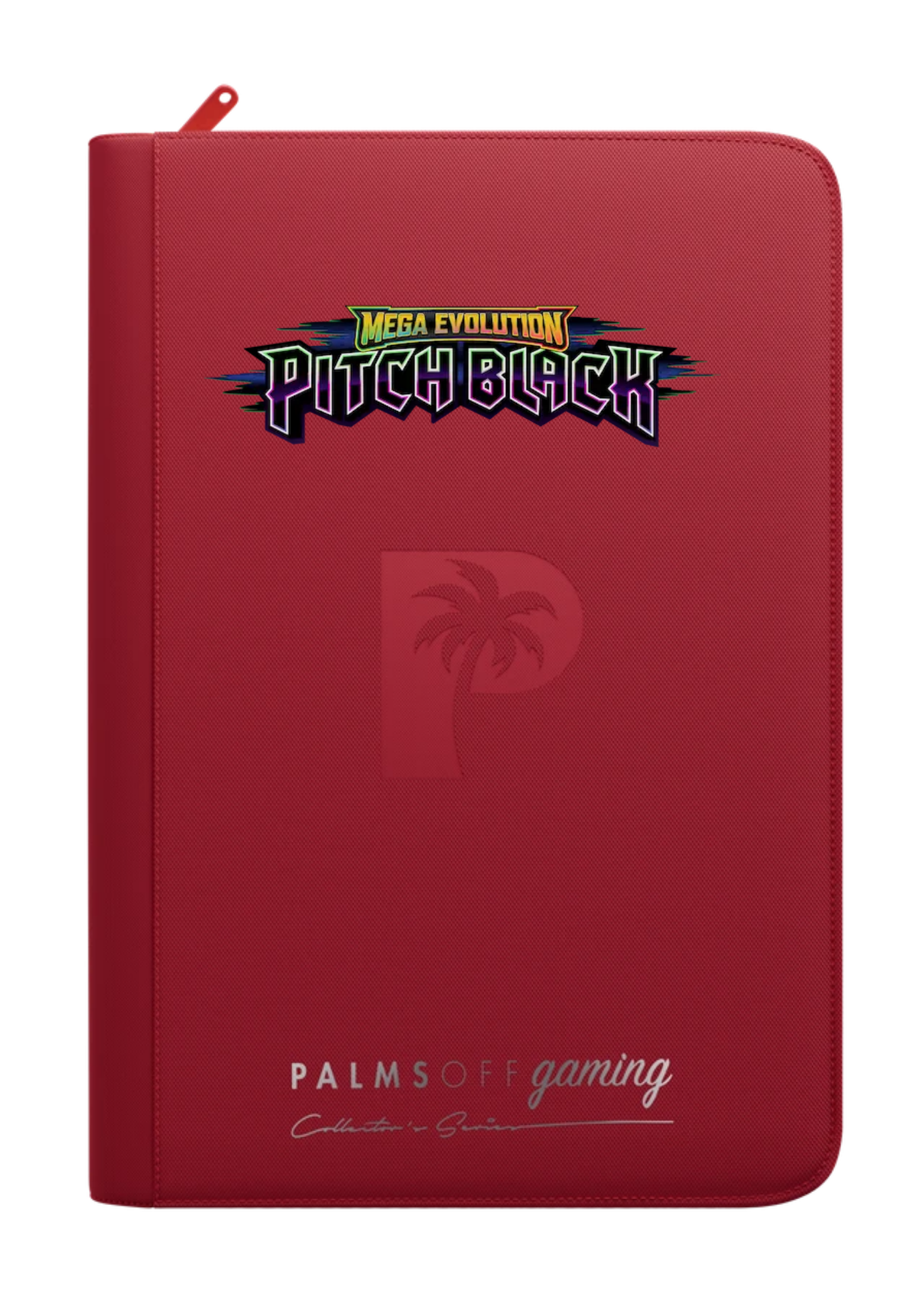 Pitch Black Printed Binder - Palms Off Gaming Zip Binder
