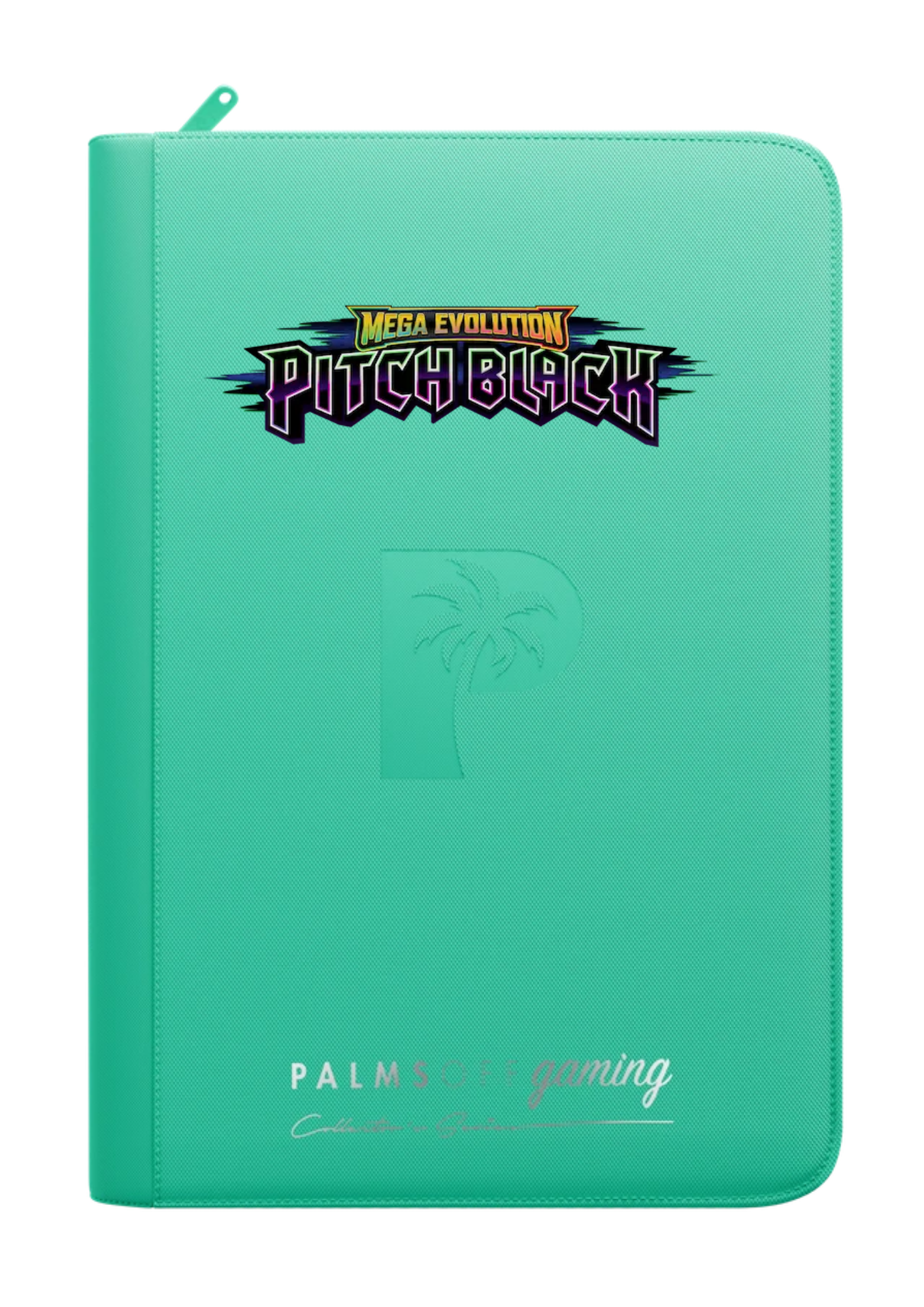 Pitch Black Printed Binder - Palms Off Gaming Zip Binder