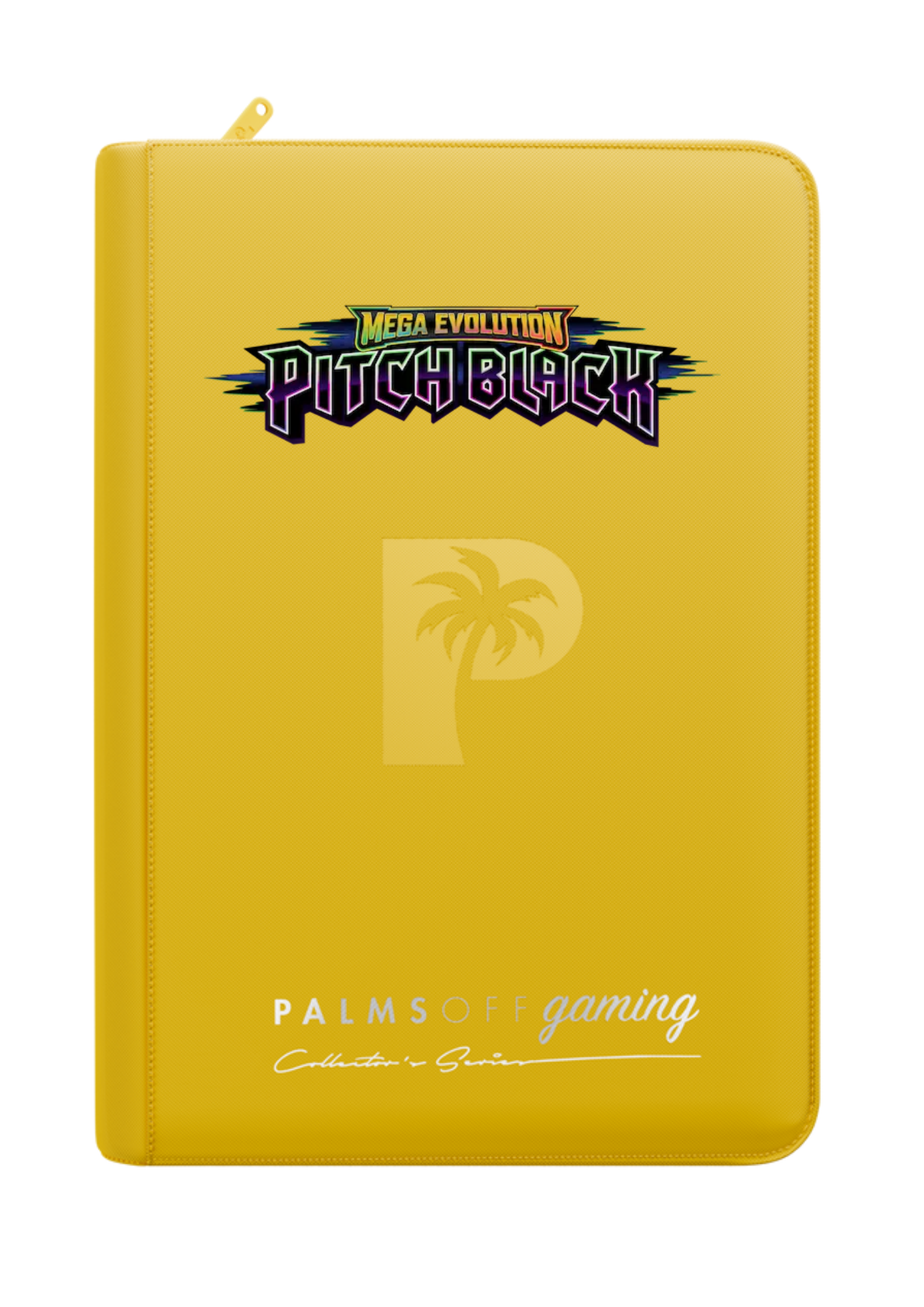Pitch Black Printed Binder - Palms Off Gaming Zip Binder