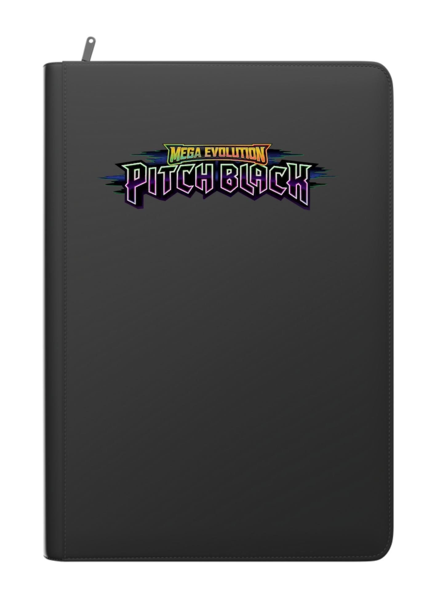 Pitch Black Printed Binder - Palms Off Gaming Stealth 9 Pocket Zip Binder