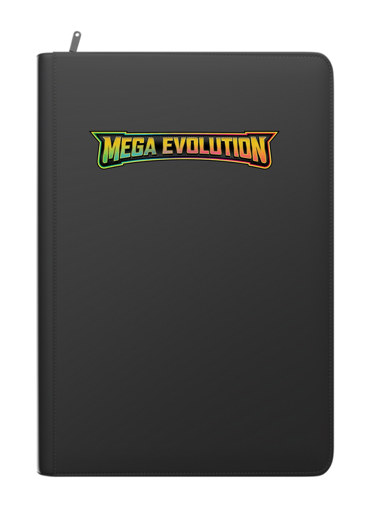 Mega Evolution Printed Binder - Palms Off Gaming Stealth 9 Pocket Zip Binder