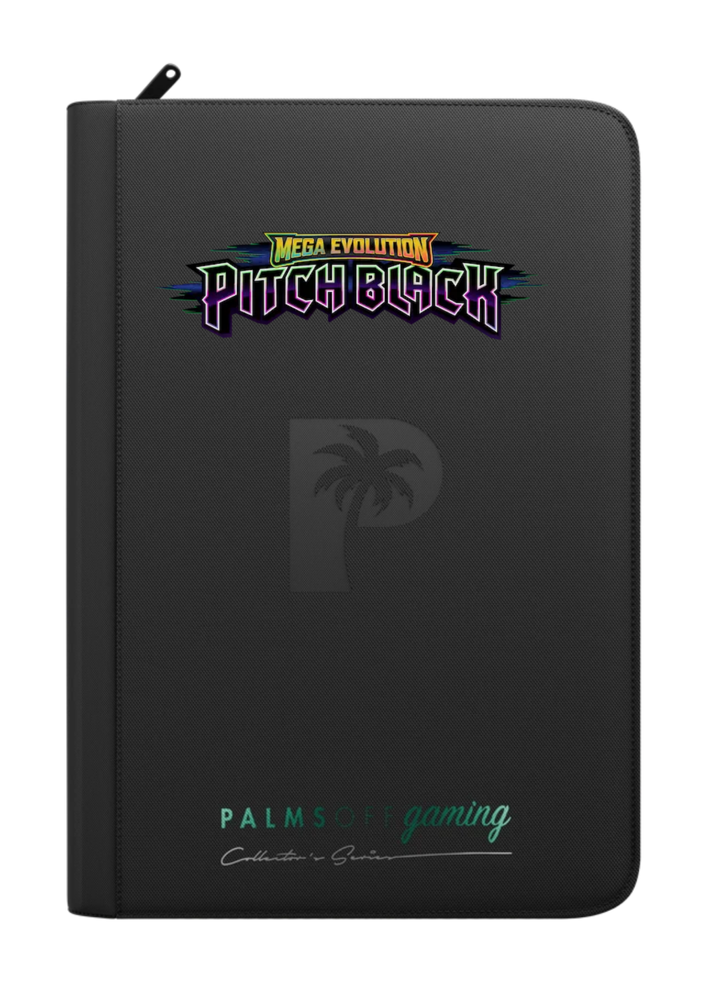 Pitch Black Printed Binder - Palms Off Gaming Zip Binder