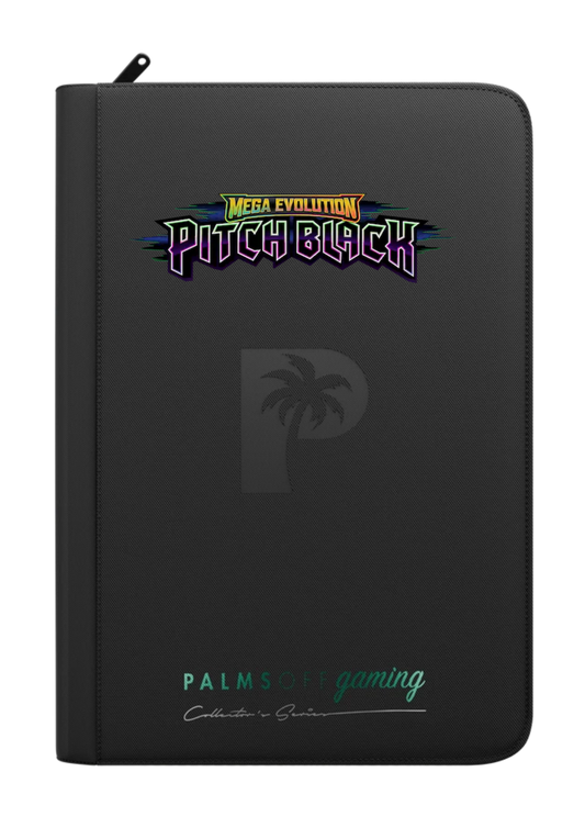 Pitch Black Printed Binder - Palms Off Gaming Zip Binder