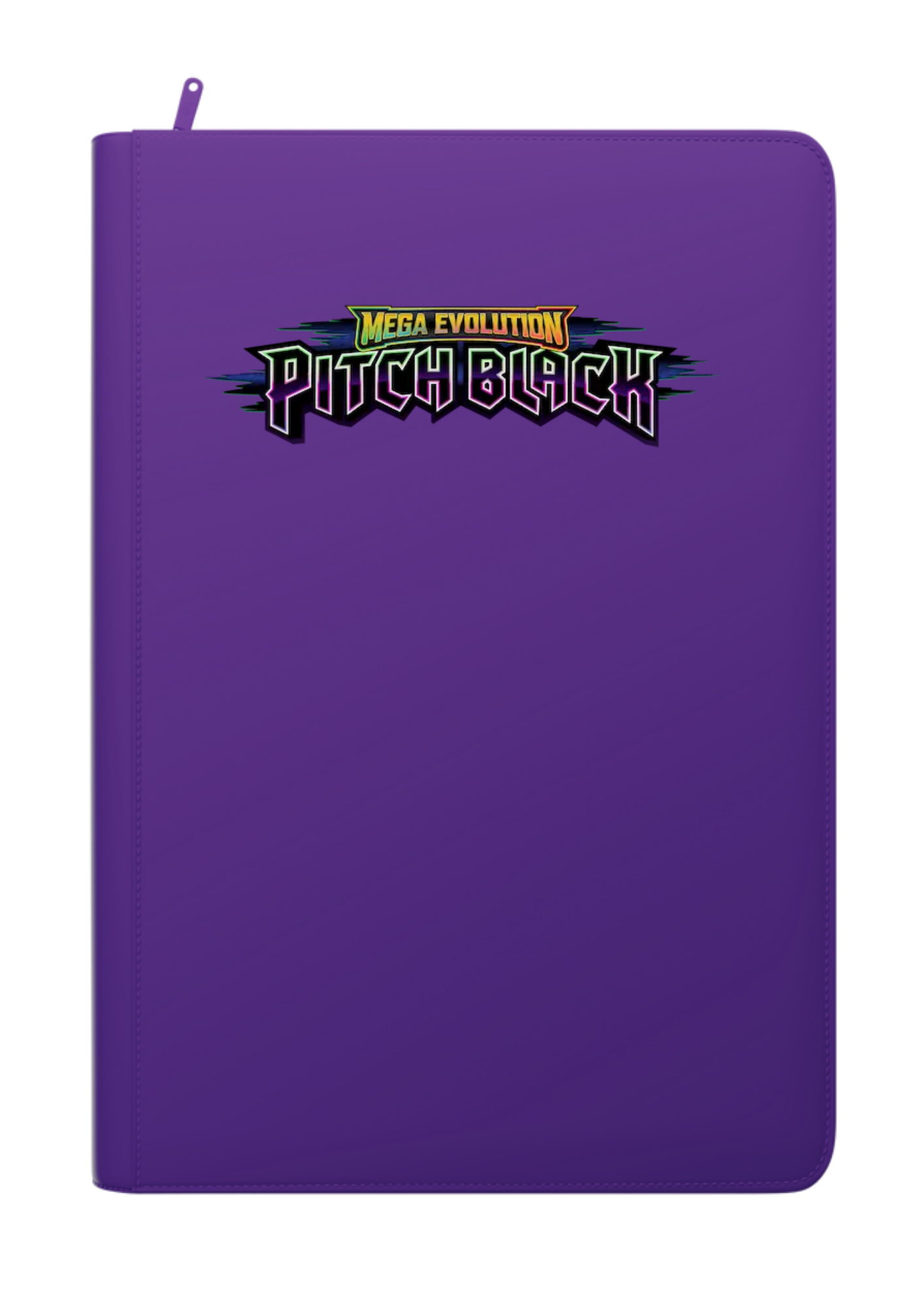 Pitch Black Printed Binder - Palms Off Gaming Stealth 9 Pocket Zip Binder