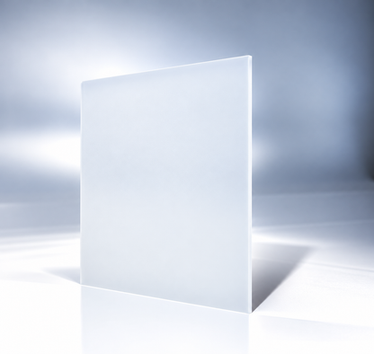 10mm Frosted White Acrylic Sheet - Plastic Film