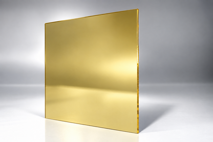 CLEARANCE 3M Tape Backing Champagne Mirror Acrylic Sheet