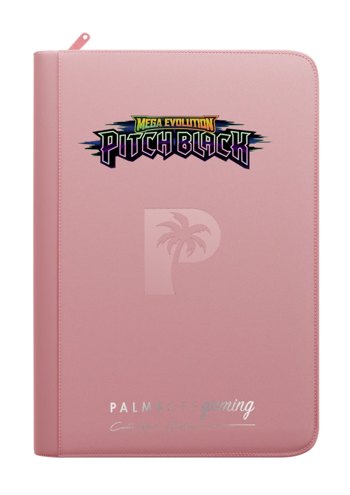 Pitch Black Printed Binder - Palms Off Gaming Zip Binder