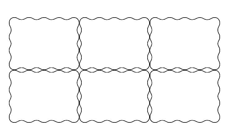 Wholesale Blank Wavy - 6pc 800x600 No Holes