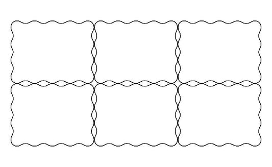 Wholesale Blank Wavy - 6pc 800x600 No Holes