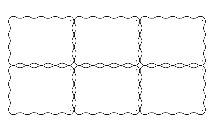 Wholesale Blank Wavy - 6pc 800x600 With Holes
