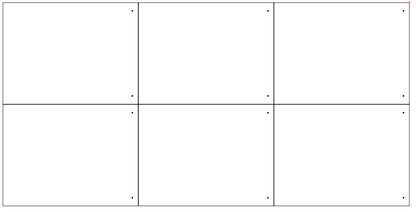 Wholesale Blank Rectangles - 6pc 800x600 With Holes