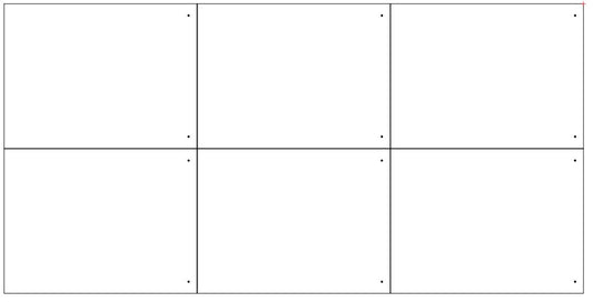 Wholesale Blank Rectangles - 6pc 800x600 With Holes