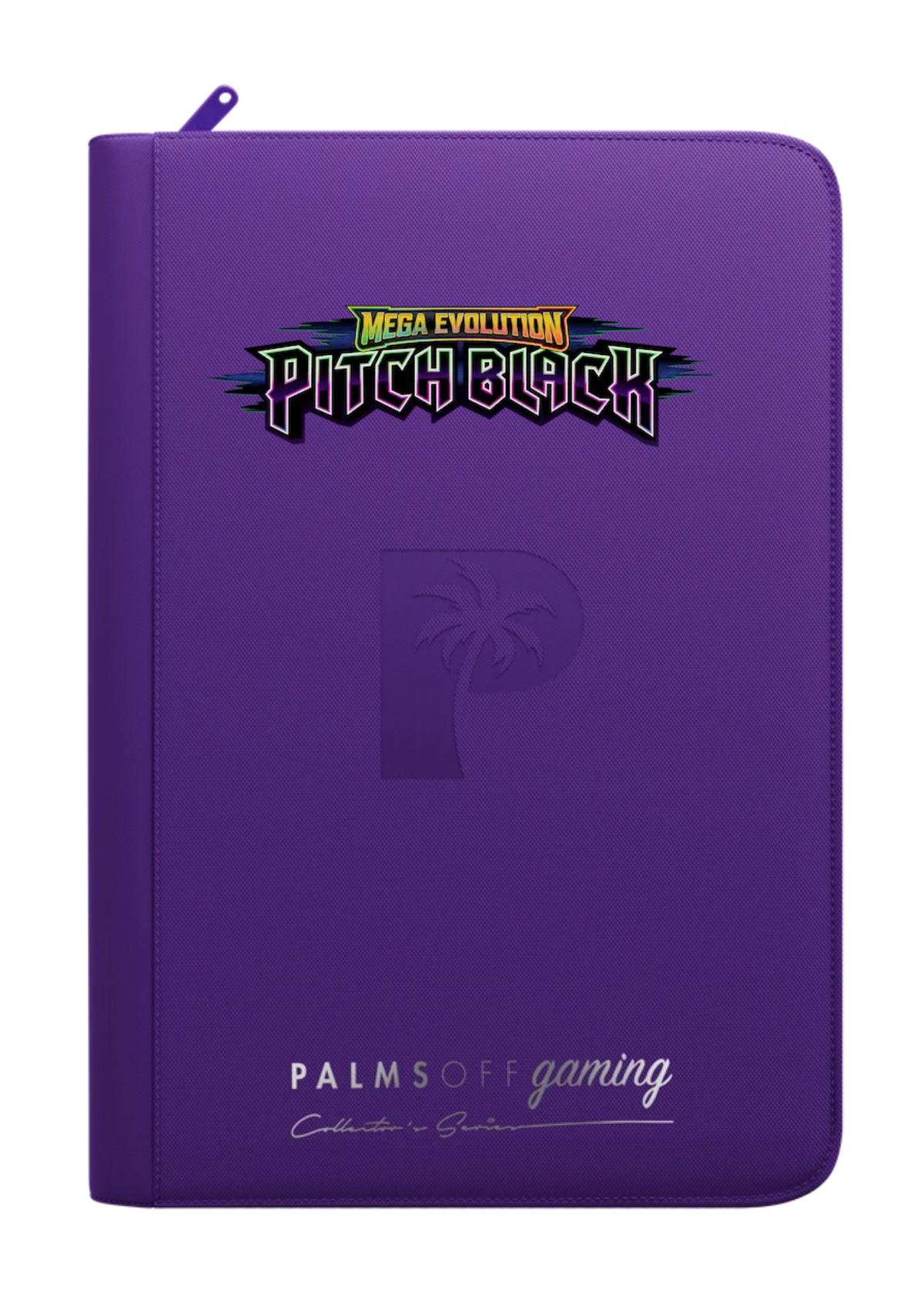Pitch Black Printed Binder - Palms Off Gaming Zip Binder