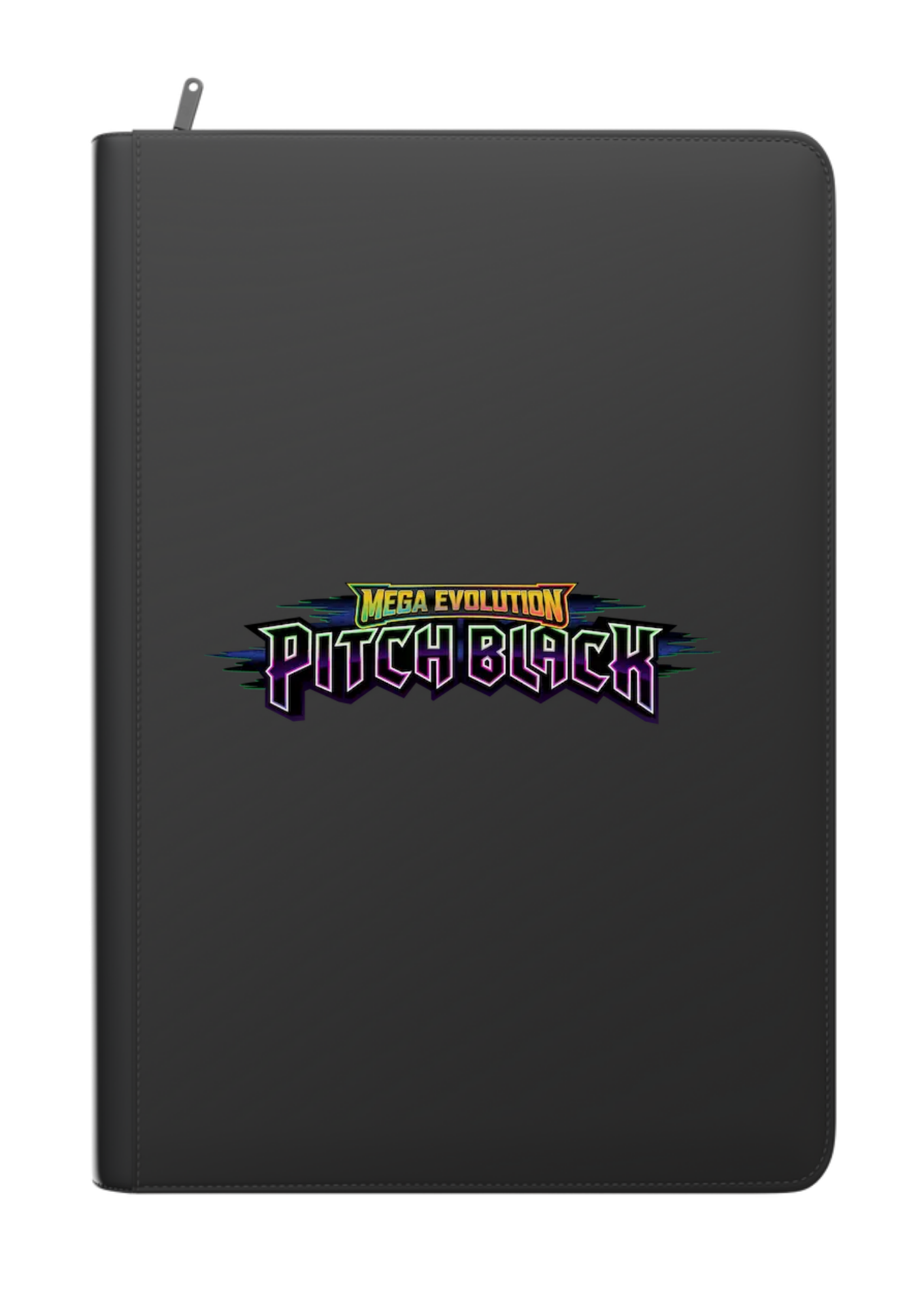 Pitch Black Printed Binder - Palms Off Gaming Stealth 9 Pocket Zip Binder