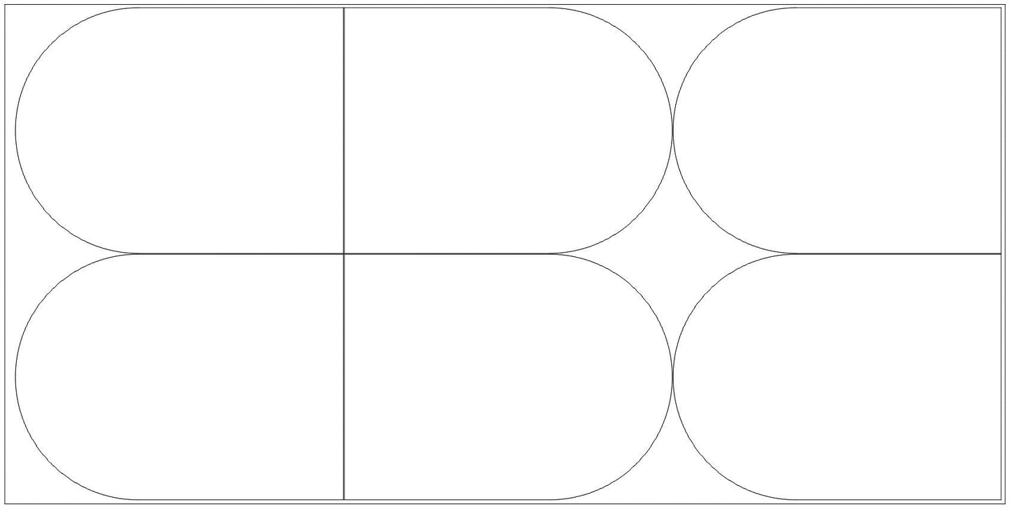 Wholesale Blank Arches - 6pc 800x600 With Holes