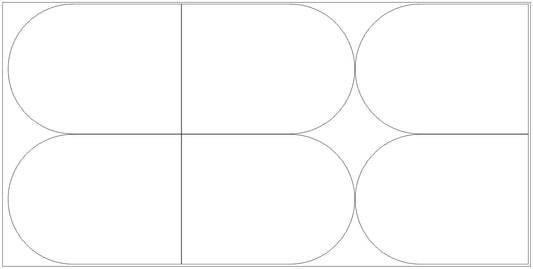 Wholesale Blank Arches - 6pc 800x600 With Holes