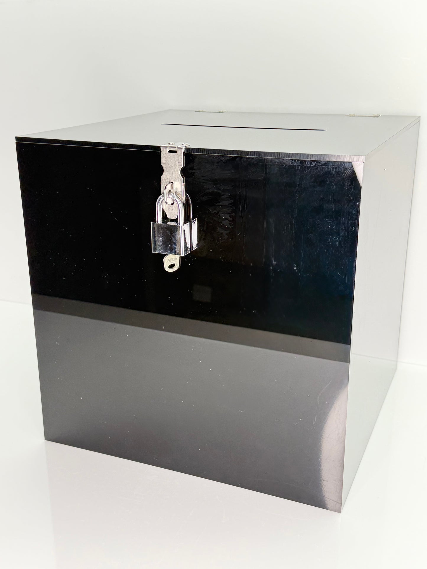 Black Acrylic Wishing Well – Heavy Duty (300mm x 300mm x 300mm)