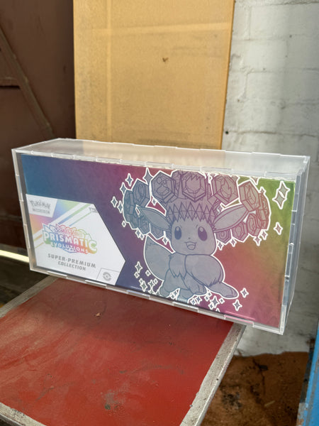 Pokémon Acrylic Prismatic Super Premium Collection Display Case Box