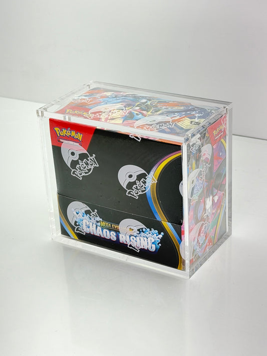***** PRE-ORDER ***** Pokémon Acrylic Booster Box Display Case Box (Magnetic)