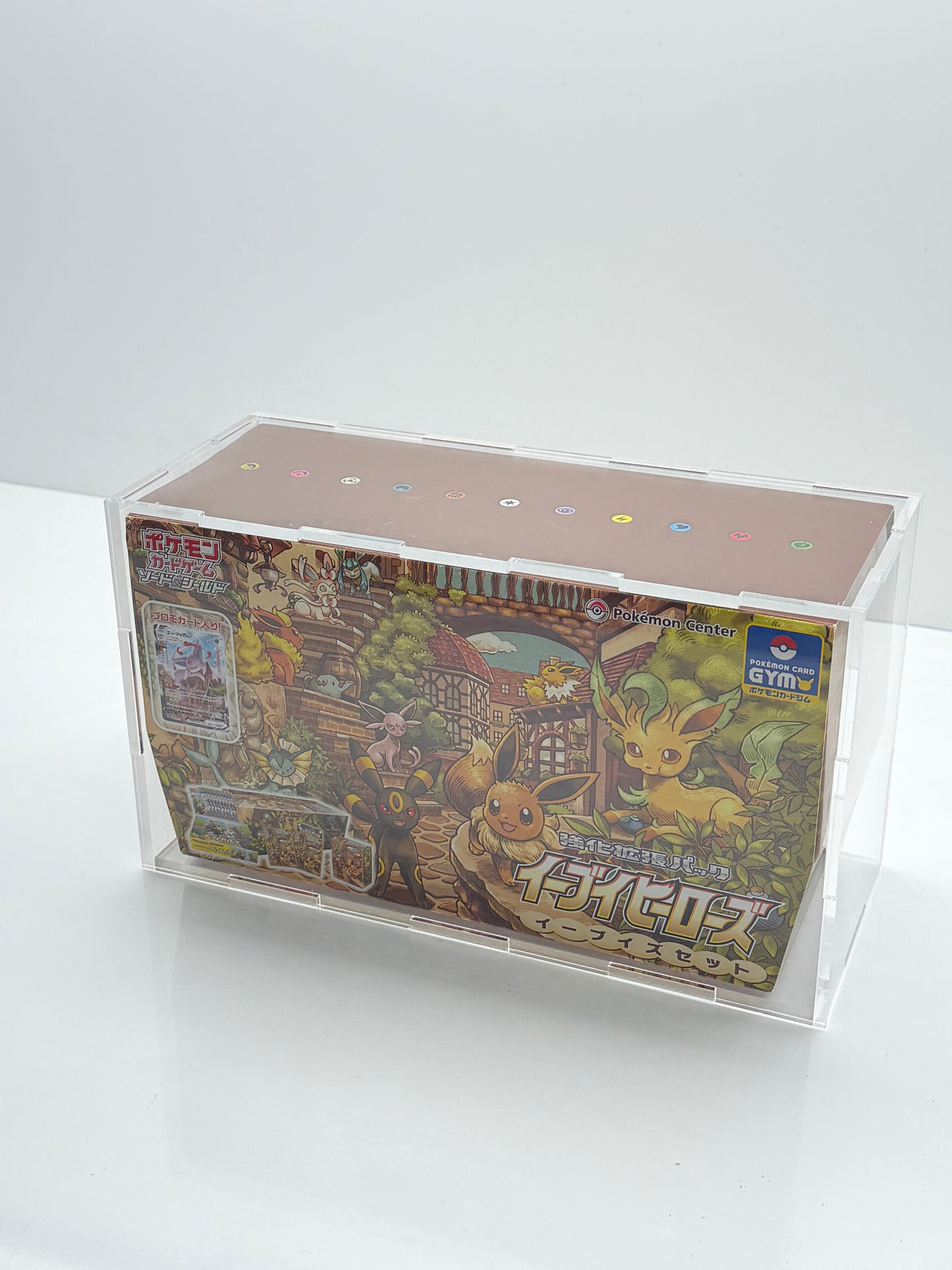 Pokémon Acrylic Japanese Eevee Gym Heroes Display Case Box