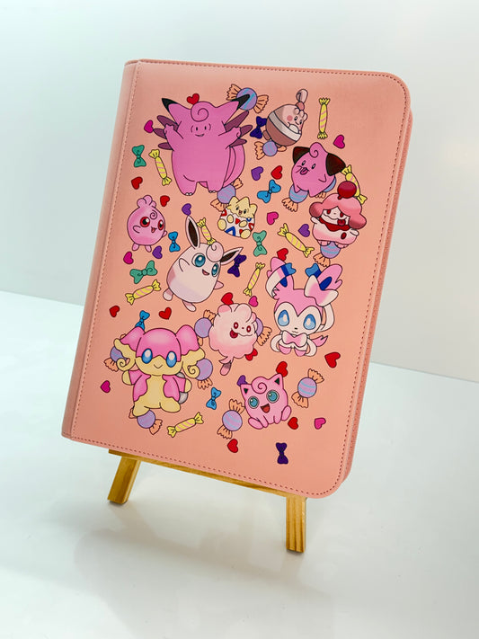 Fairy Pokémon Printed Binder - Palms Off Gaming 9 Pocket Stealth Zip Binder