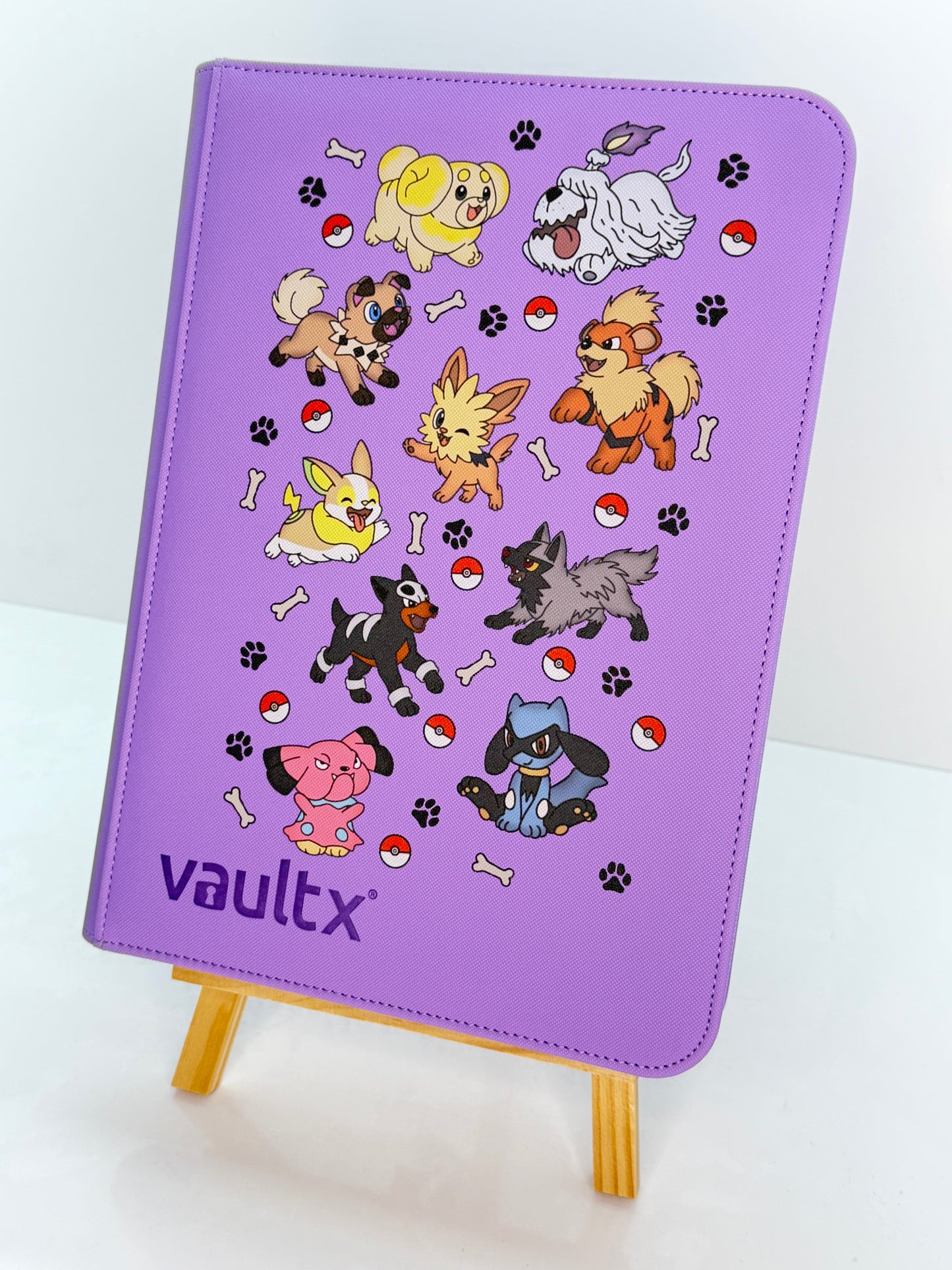 Puppies Printed Binder - Vault X 9 Pocket Zip Binder