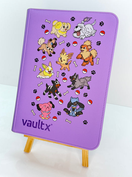 Puppies Printed Binder - Vault X 9 Pocket Zip Binder