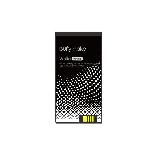 eufyMake UV Ink Cartridge (F, Flexible White 100ml) for UV Printer E1