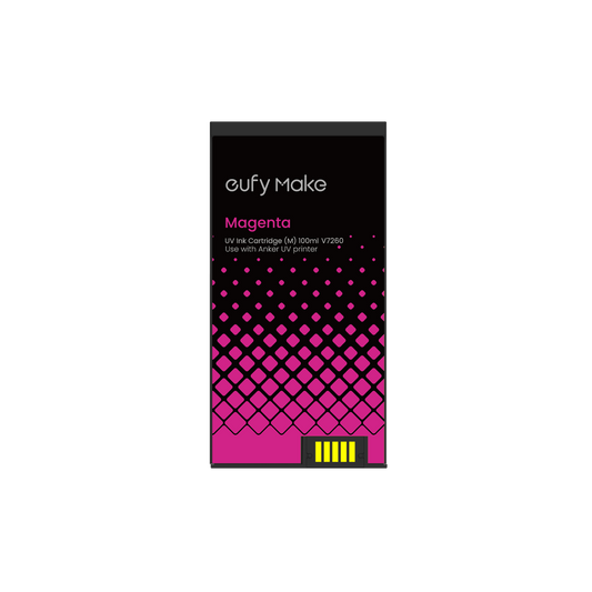 eufyMake UV Ink Cartridge (M, Magenta 100ml) for UV Printer E1