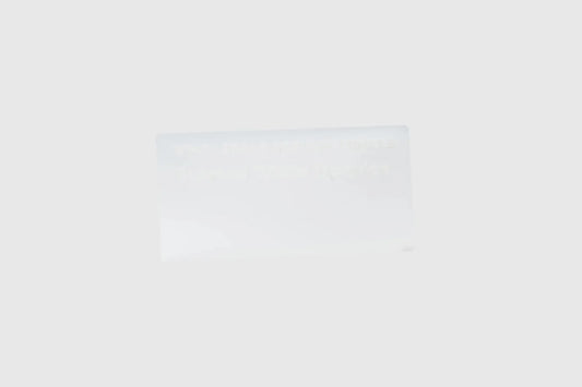 10mm Frosted White Acrylic Sheet - Plastic Film