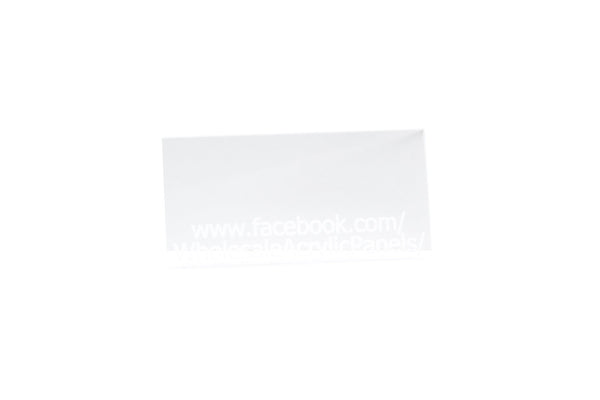 2mm Clear Acrylic Sheet - Plastic/Paper Film