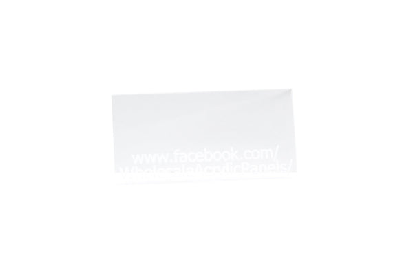 3mm Clear Acrylic Sheet - Plastic Film