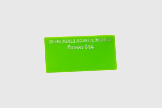 CLEARANCE Green 635 Acrylic Sheet