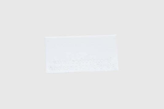3M Tape Backing White Matte Acrylic Sheet