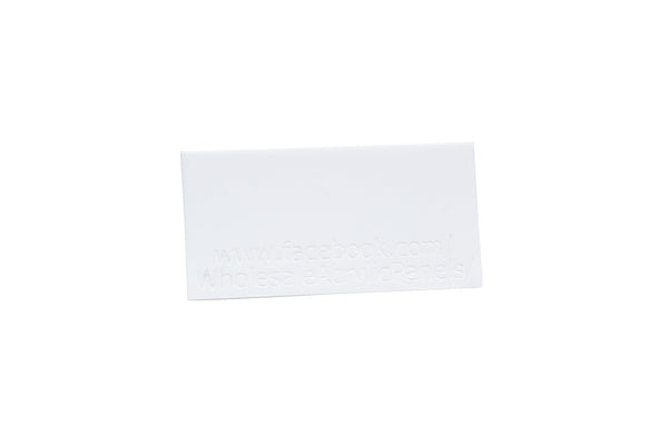 3M Tape Backing White Matte Acrylic Sheet