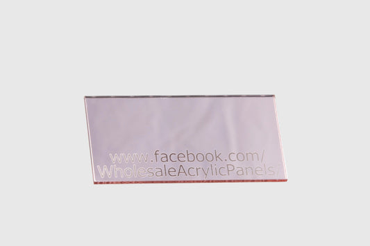 Rose Gold Mirror Acrylic Sheet     Full sheet: 2440mm x 1220mm x 3mm