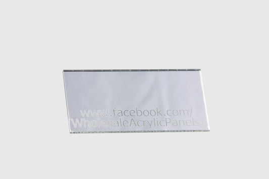 Silver Mirror Acrylic Sheet     Full sheet: 2440mm x 1220mm x 3mm