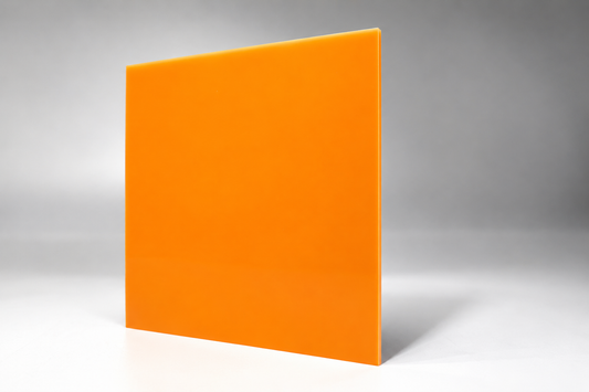 Pastel Tangerine Orange Acrylic Sheet