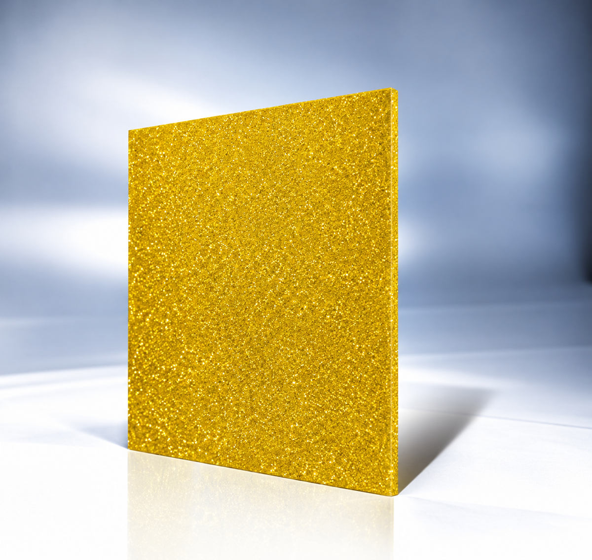 Gold Single Sided Glitter Acrylic Sheet