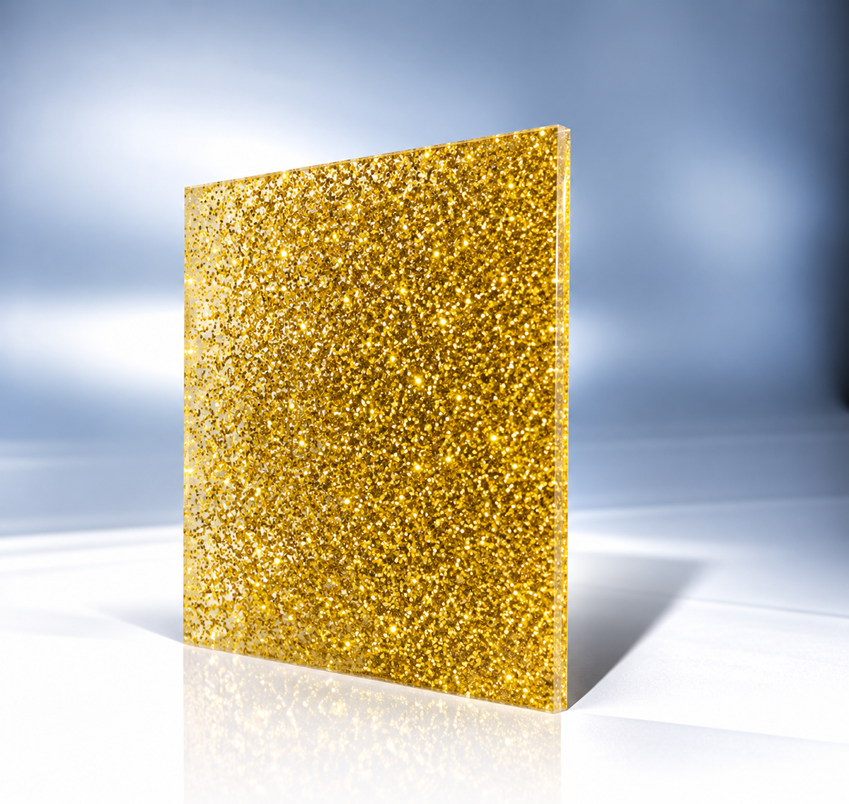 Gold Double Sided Glitter Acrylic Sheet