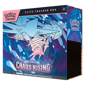 Pokémon TCG Mega Evolutions - Chaos Rising Elite Trainer Box (ETB) WITH an Acrylic Case