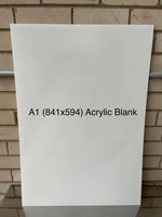 Wholesale Blank A1 Rectangle - 3mm Black Gloss/Matte x4pc