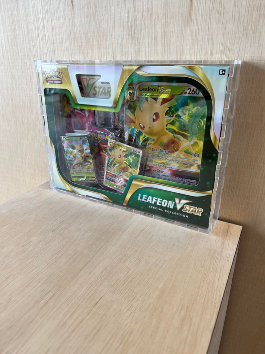 Pokémon Acrylic Glaceon/Leafeon VSTAR Special Collection Display Case Box