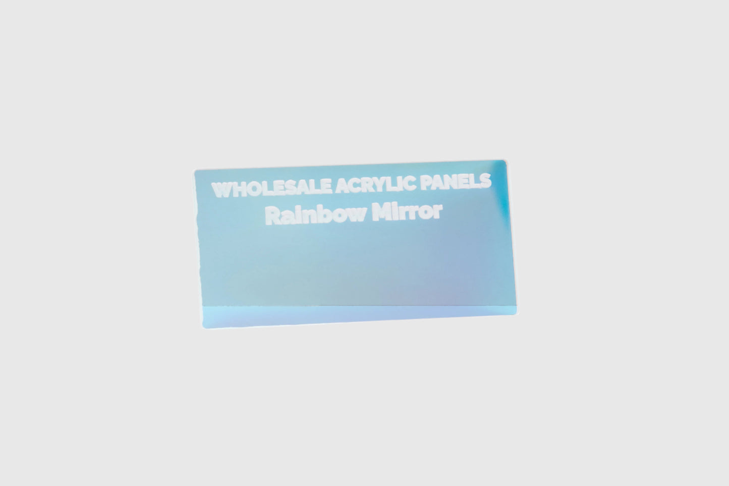Rainbow Mirror Acrylic Sheet     Full sheet: 2440mm x 1220mm x 3mm