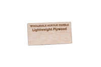 3mm Lightweight Plywood Sheet     Full sheet: 2440mm x 1220mm x 3mm     Grade: B/C