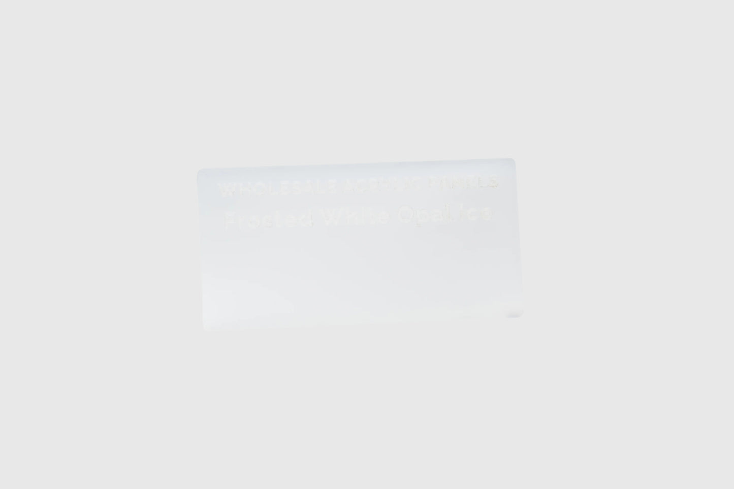 6mm Frosted White Acrylic Sheet